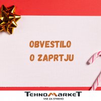 Obvestilo o zaprtju 